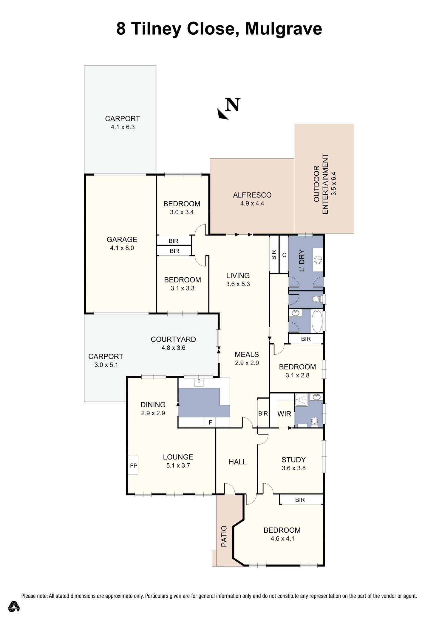 Floorplan of Homely house listing, 8 Tilney Close, Mulgrave VIC 3170