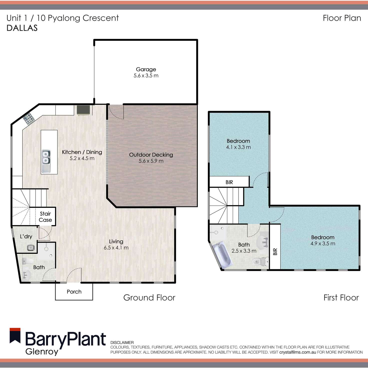 Floorplan of Homely unit listing, 1/10 Pyalong Crescent, Dallas VIC 3047