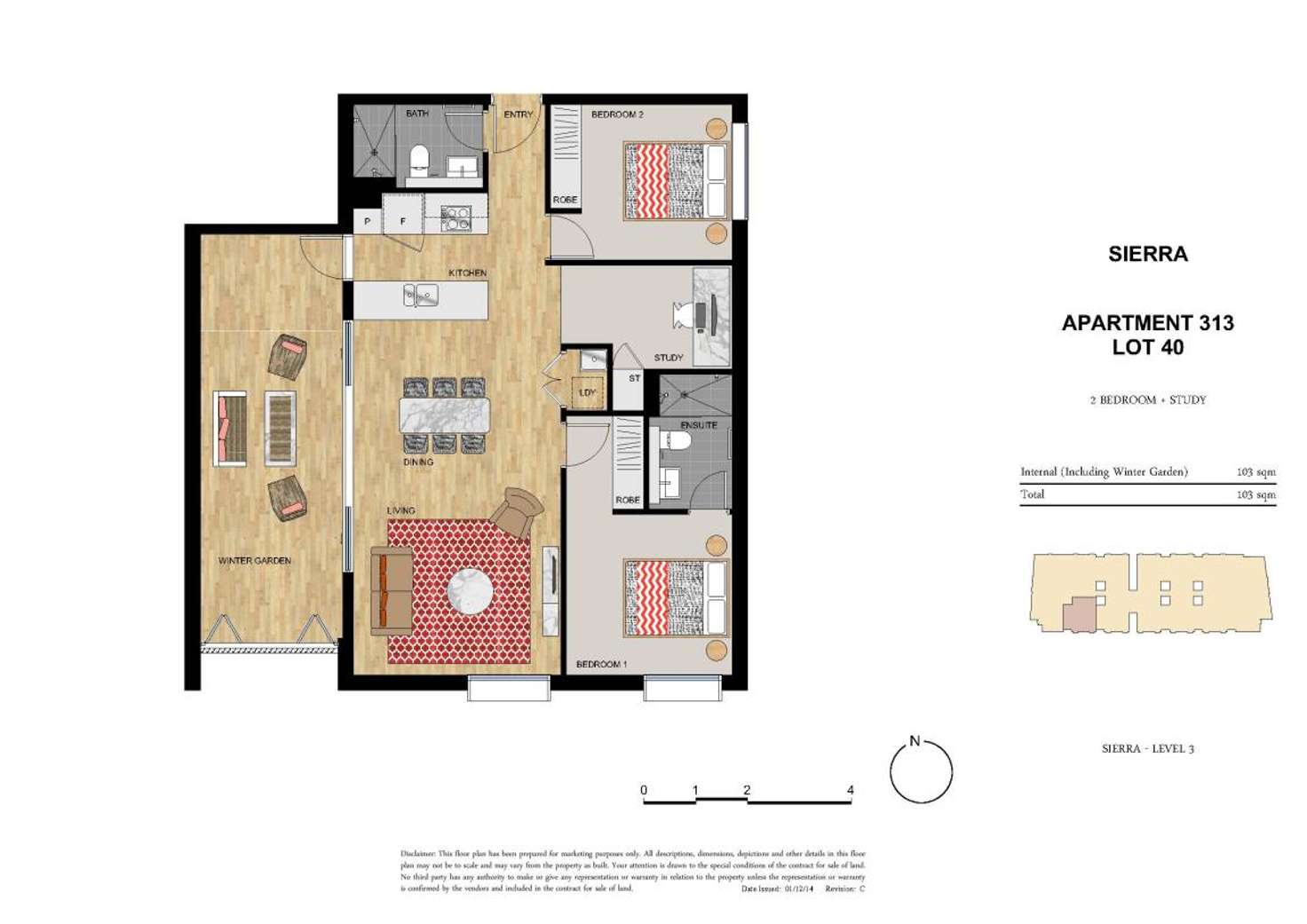 Floorplan of Homely apartment listing, 313/1 Allambie Street, Ermington NSW 2115
