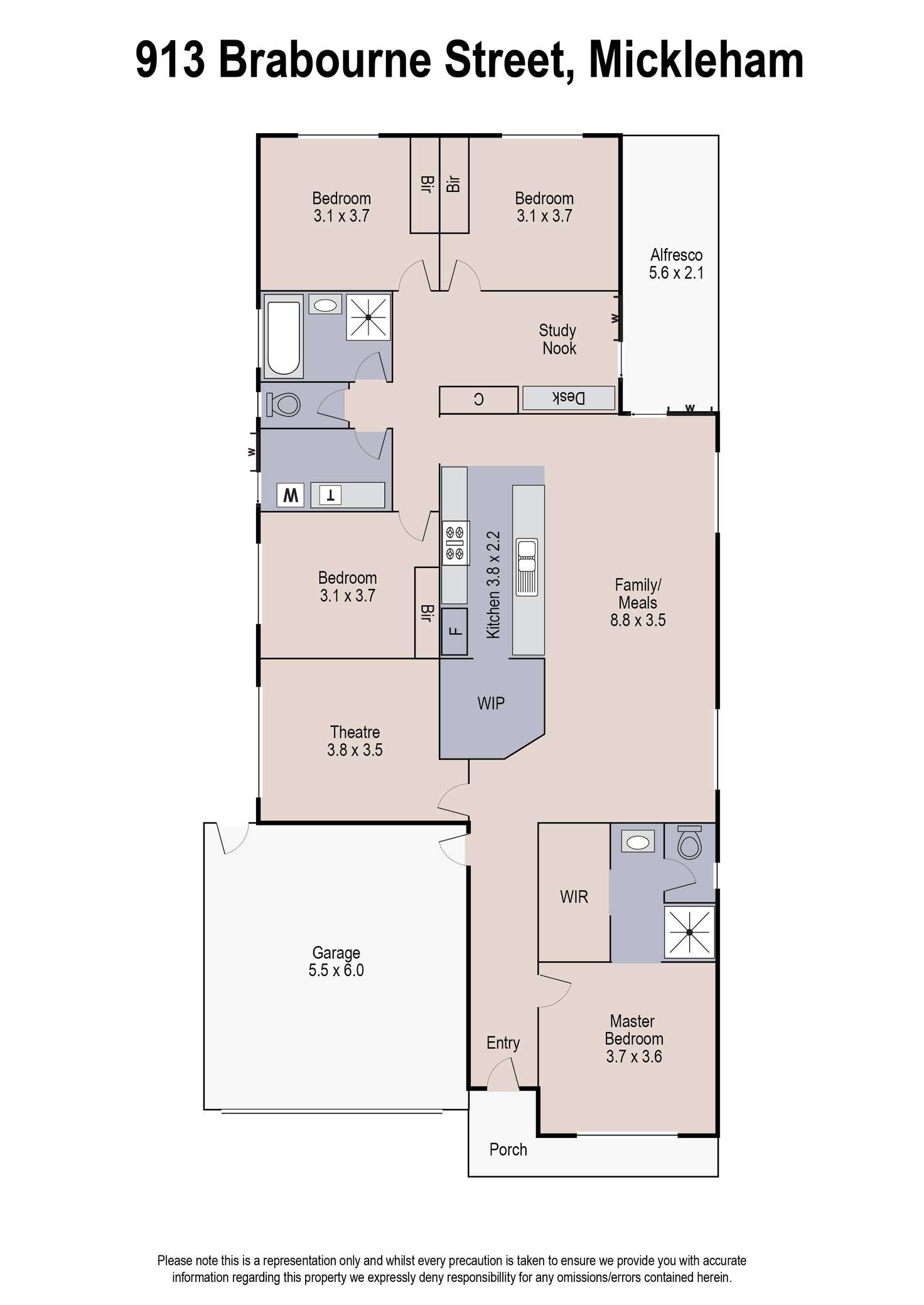 Floorplan of Homely house listing, 16 Brabourne Street, Mickleham VIC 3064