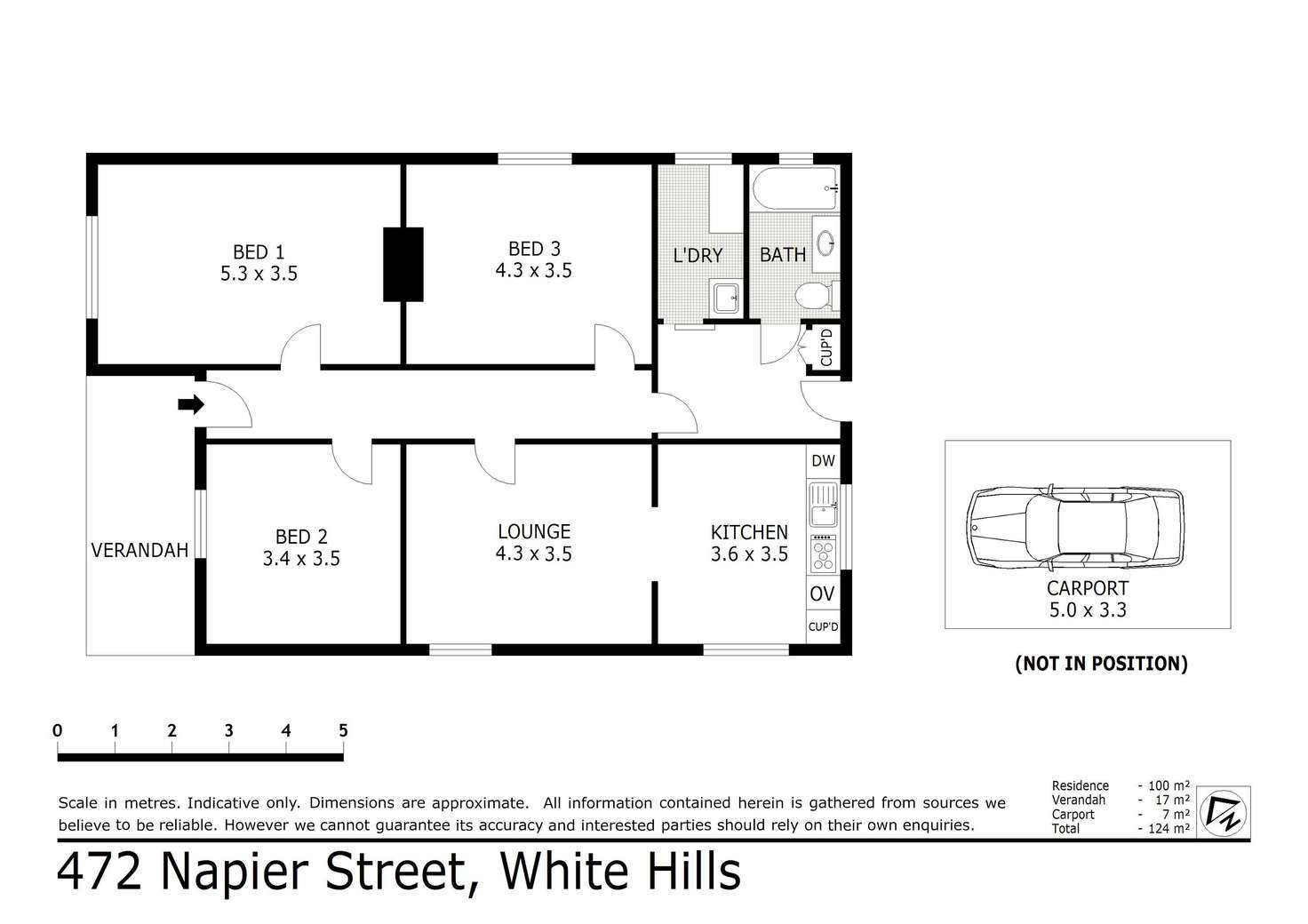 Floorplan of Homely house listing, 472 Napier Street, White Hills VIC 3550