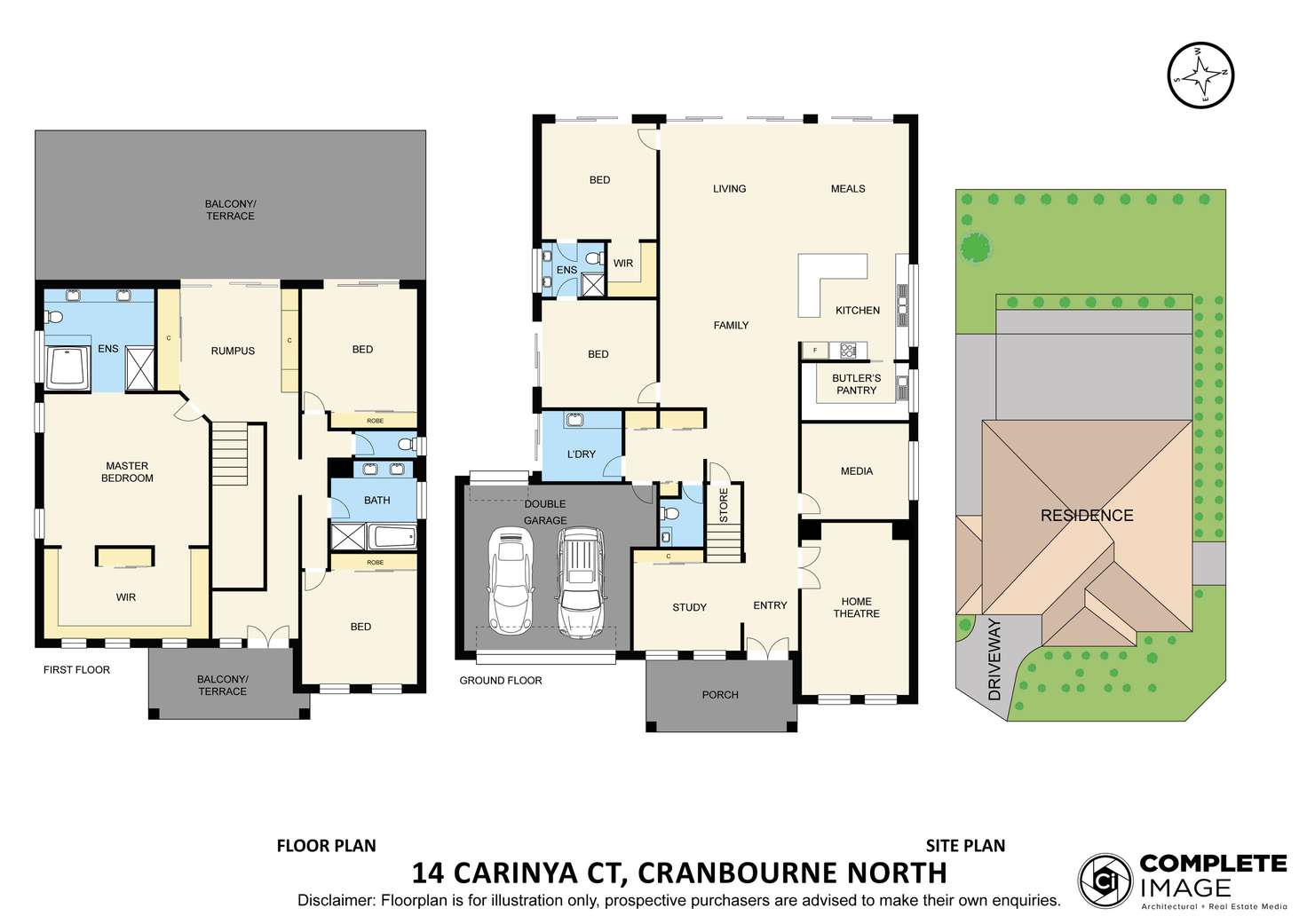 Floorplan of Homely house listing, 14 Carinya Court, Cranbourne North VIC 3977