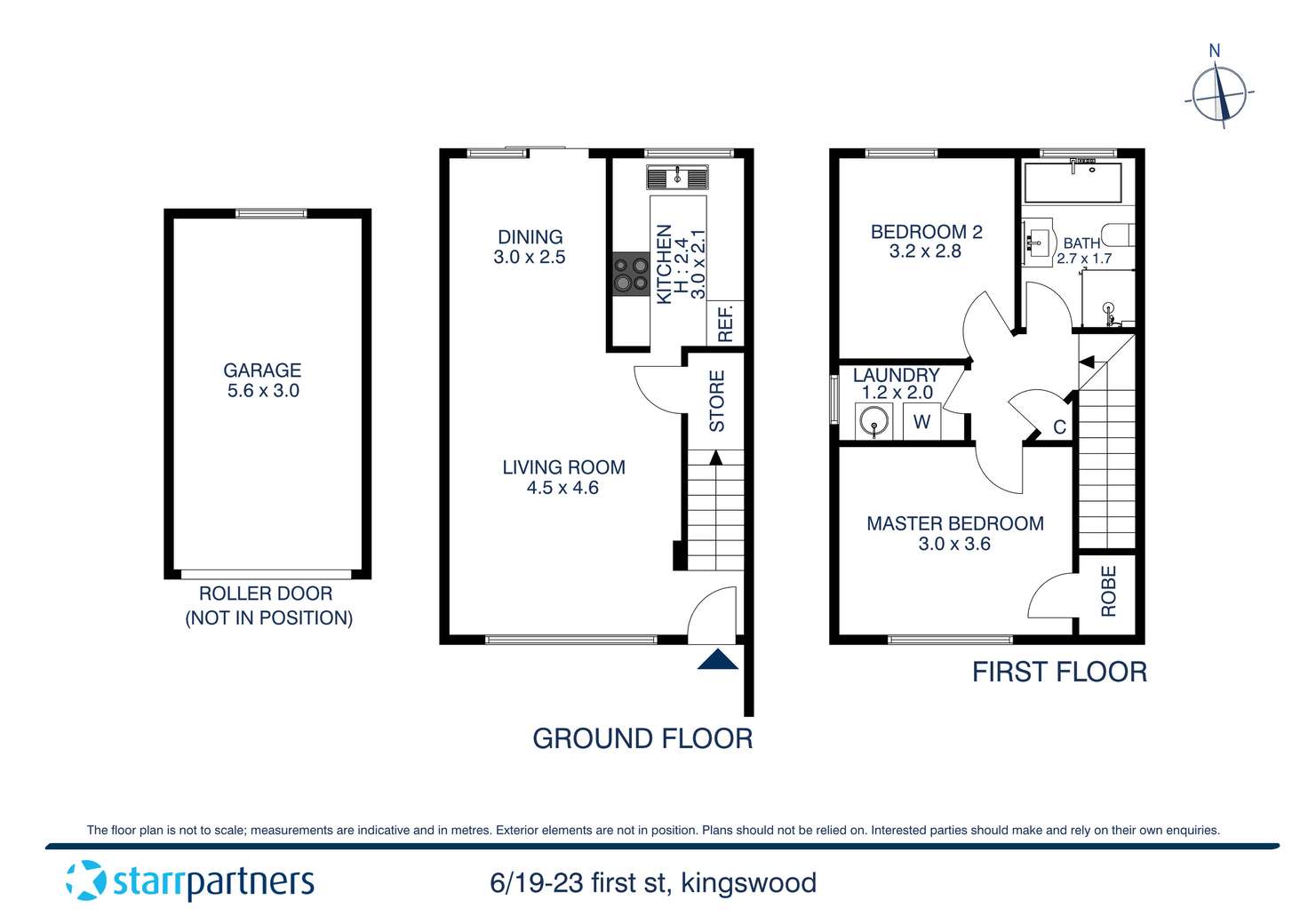 Floorplan of Homely unit listing, 6/19-23 First Street, Kingswood NSW 2747