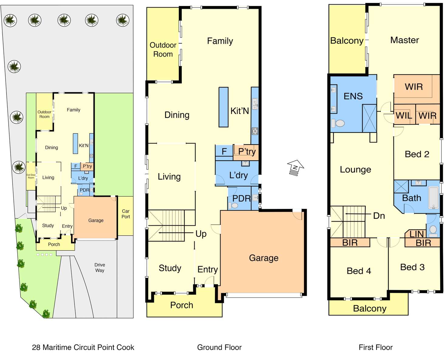 Floorplan of Homely house listing, 28 Maritime Circuit, Sanctuary Lakes VIC 3030