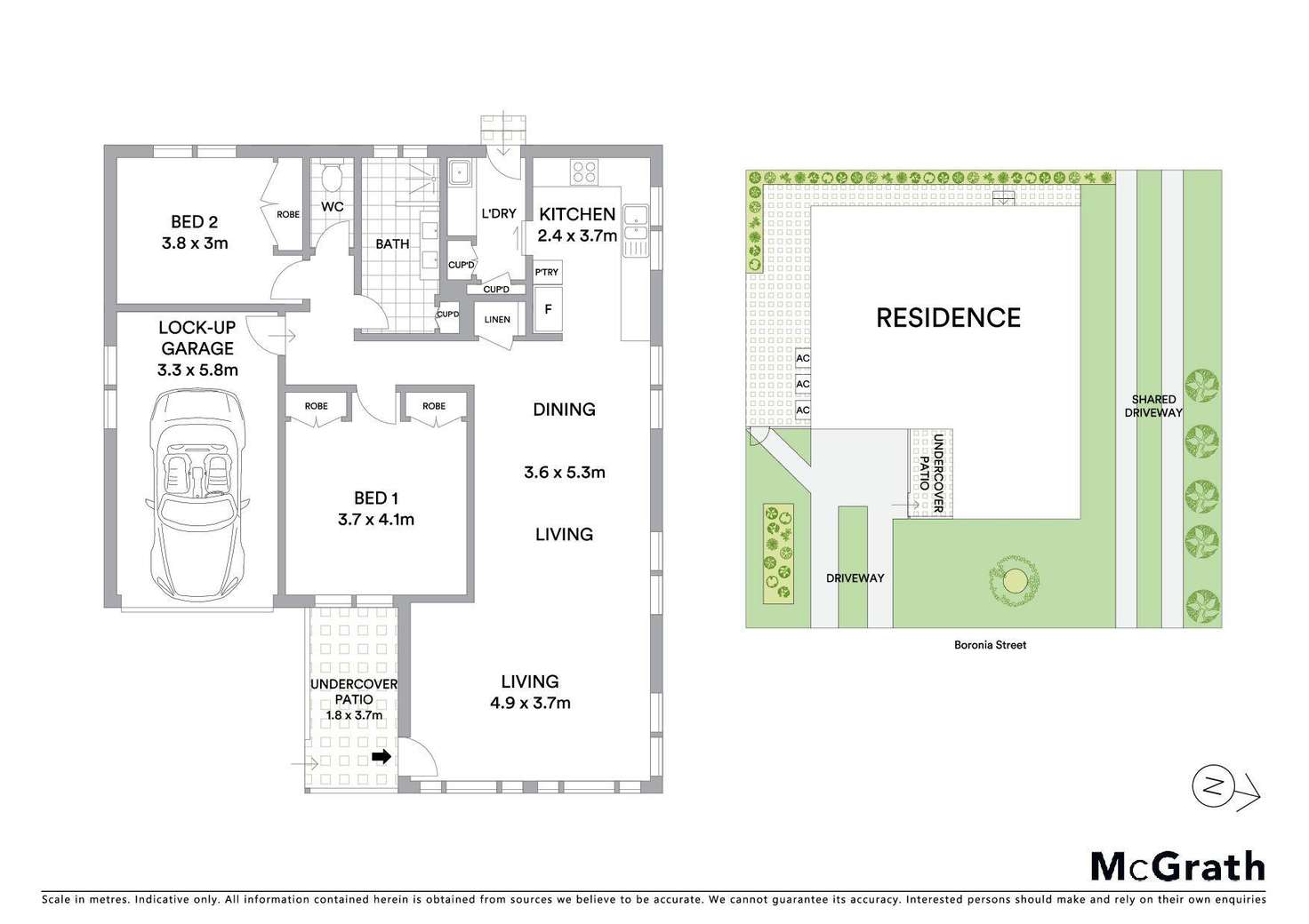 Floorplan of Homely unit listing, 1/121 Boronia Street, Sawtell NSW 2452