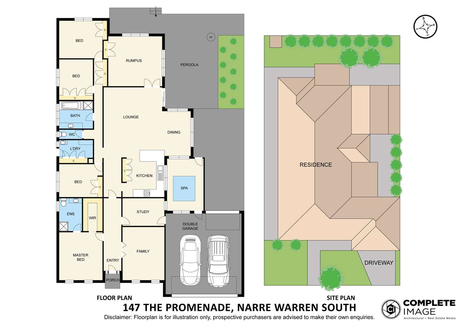 Floorplan of Homely house listing, 147 The Promenade, Narre Warren South VIC 3805