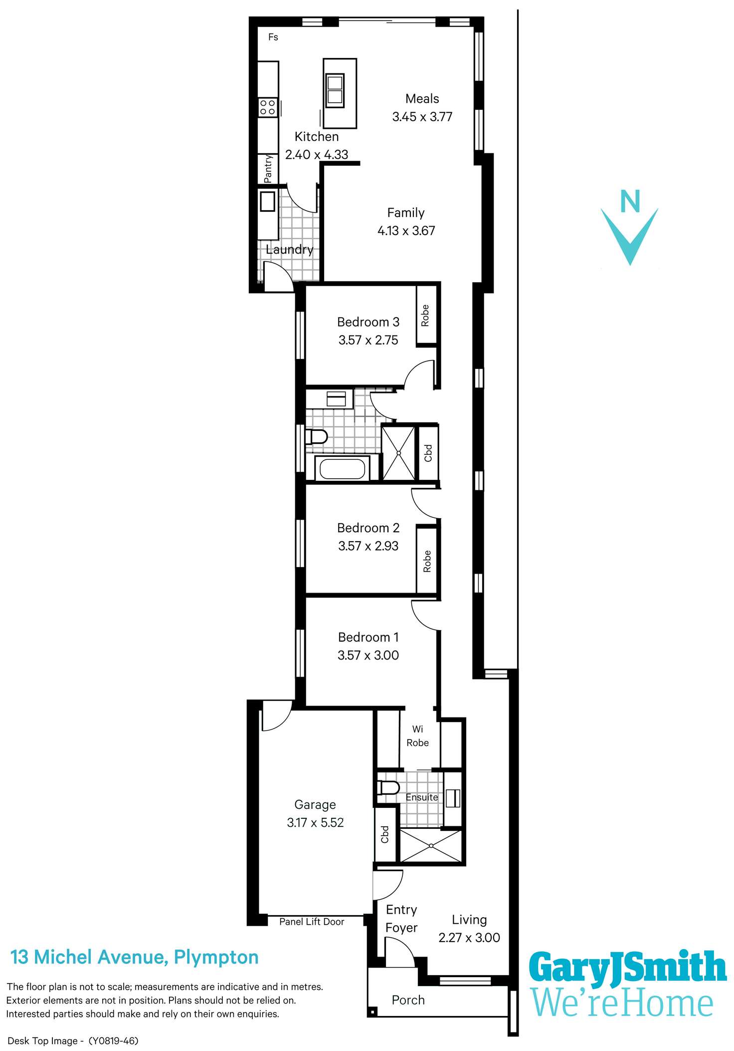 Floorplan of Homely house listing, 13 Michel Avenue, Plympton SA 5038