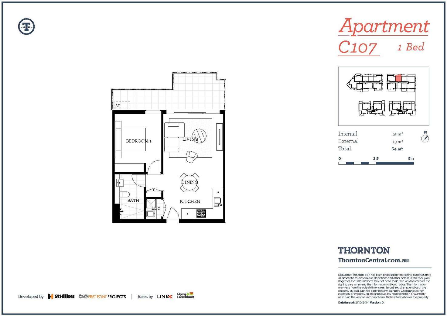 Floorplan of Homely apartment listing, 107/101C Lord Sheffield Circuit, Penrith NSW 2750