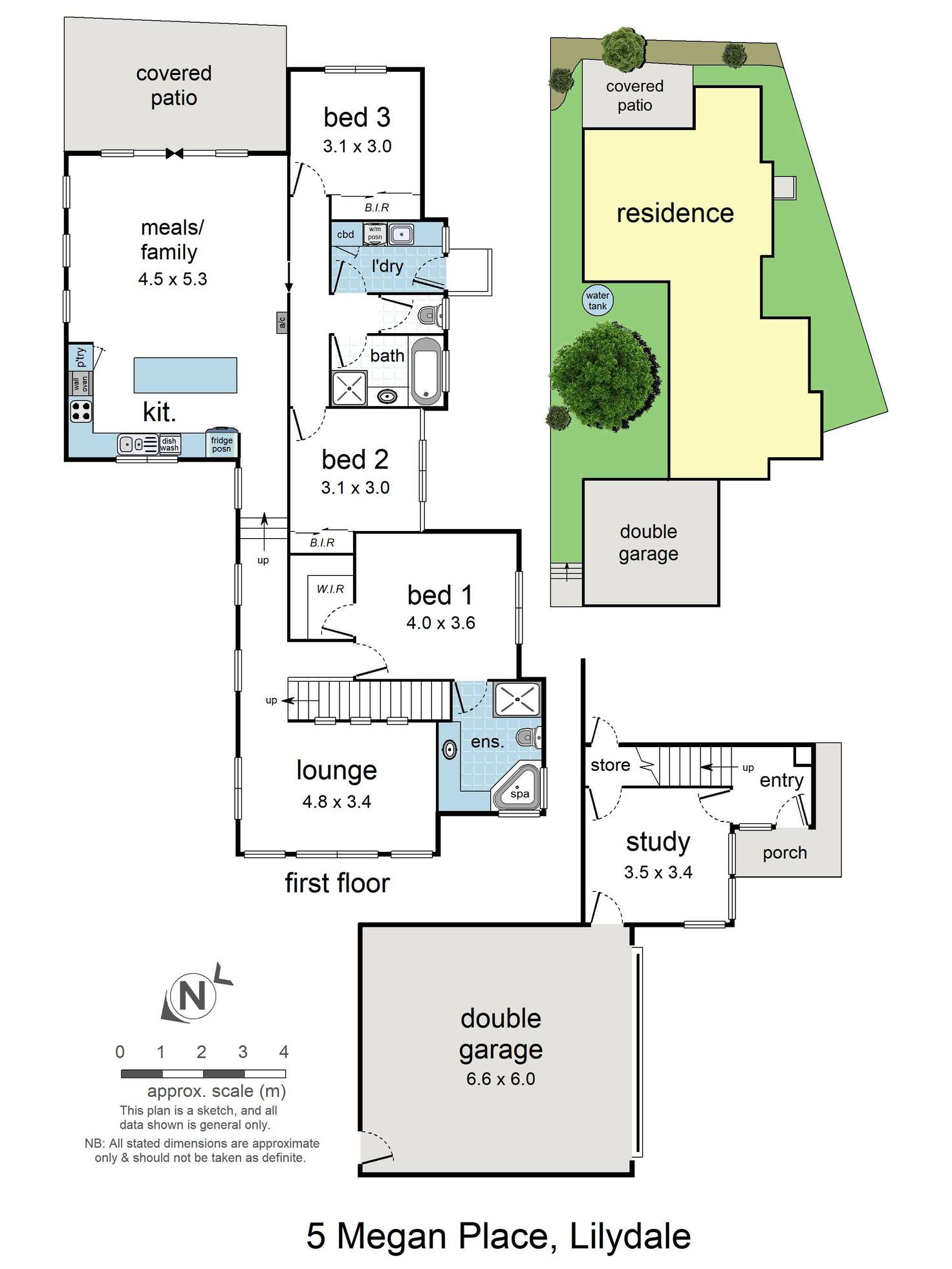 Floorplan of Homely house listing, 5 Megan Place, Lilydale VIC 3140