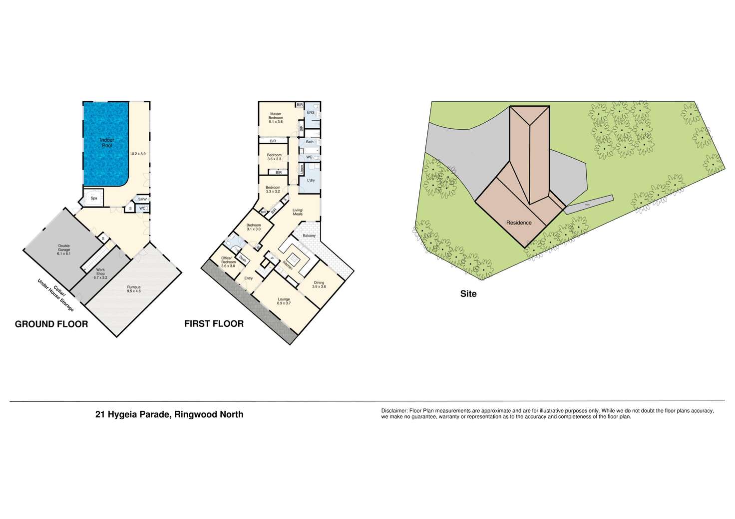 Floorplan of Homely house listing, 21 Hygeia Parade, Ringwood North VIC 3134