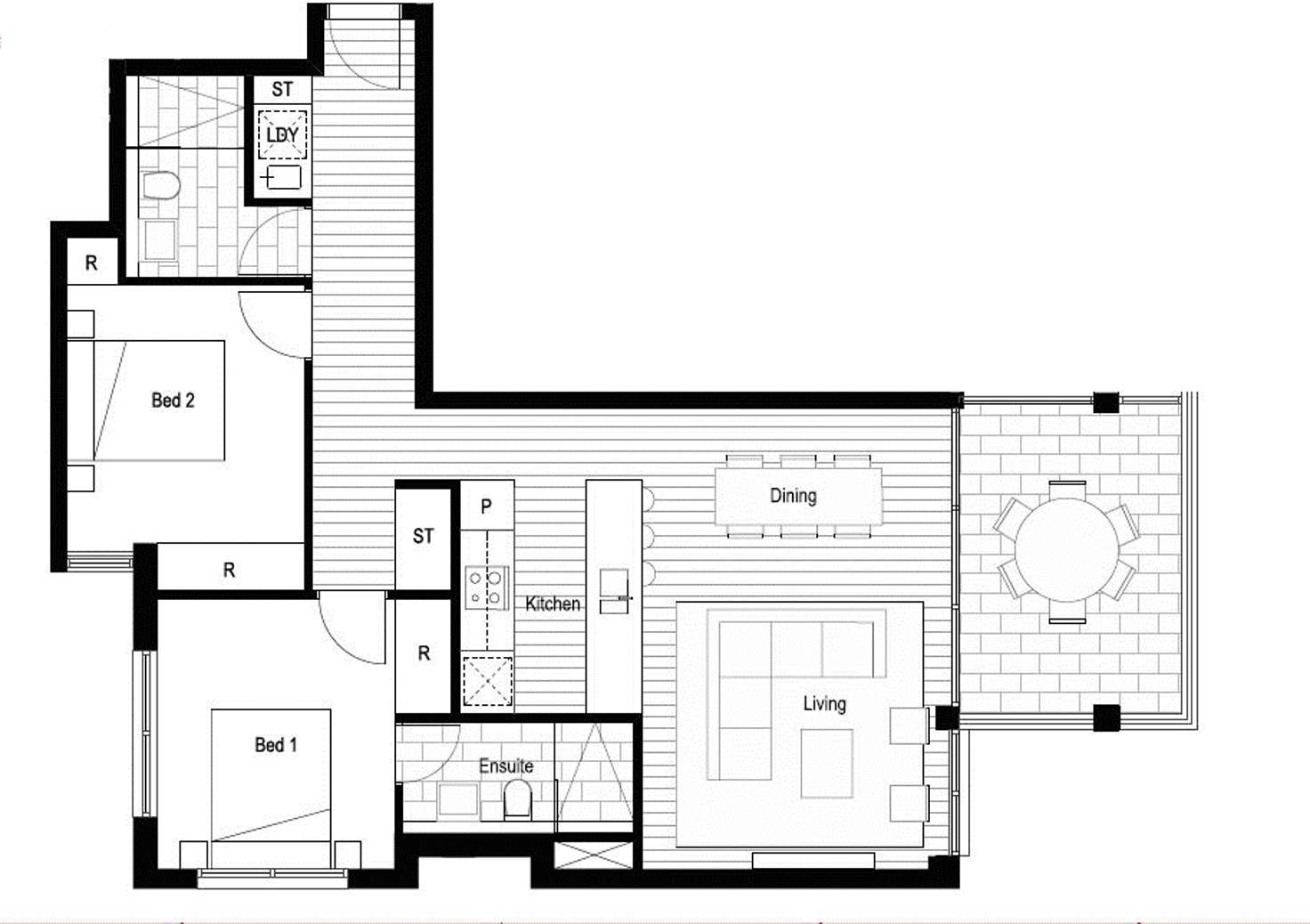 Floorplan of Homely apartment listing, 66/2-4 Lodge Street, Hornsby NSW 2077