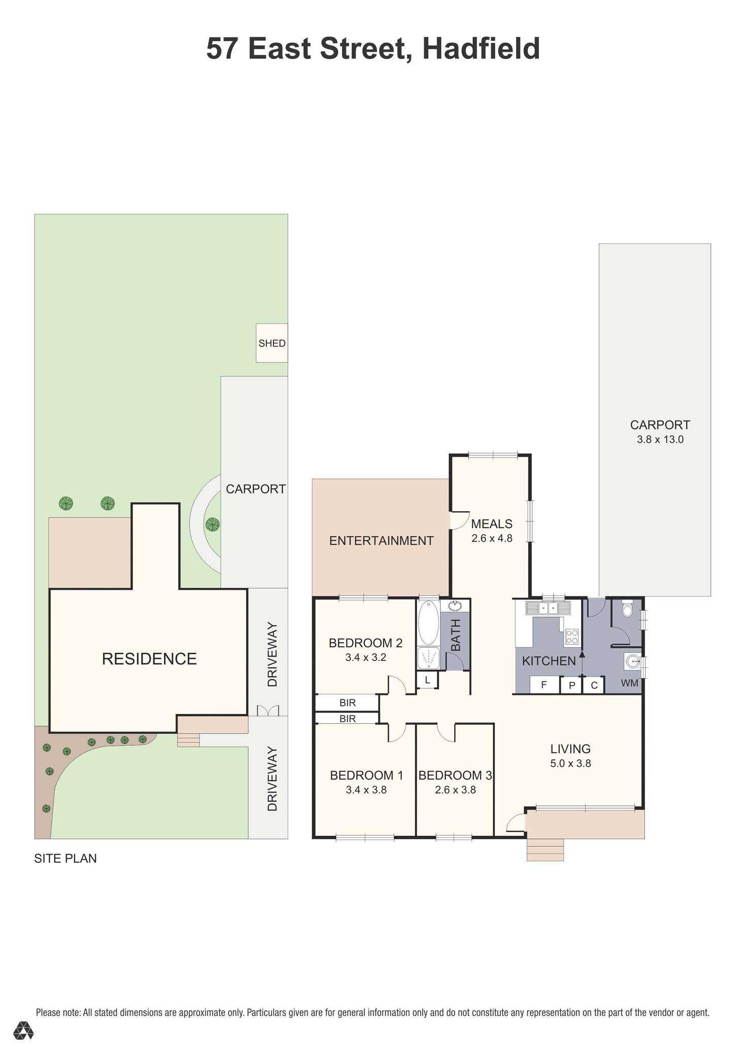 Floorplan of Homely house listing, 57 East Street, Hadfield VIC 3046