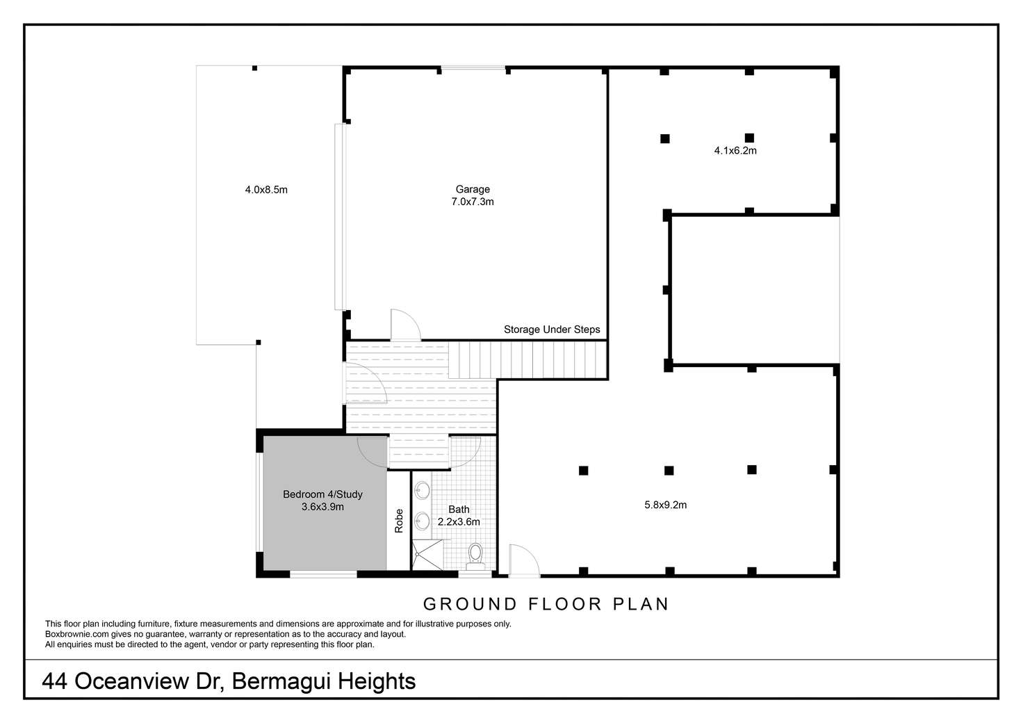 Floorplan of Homely house listing, 44 Ocean View Drive, Bermagui NSW 2546