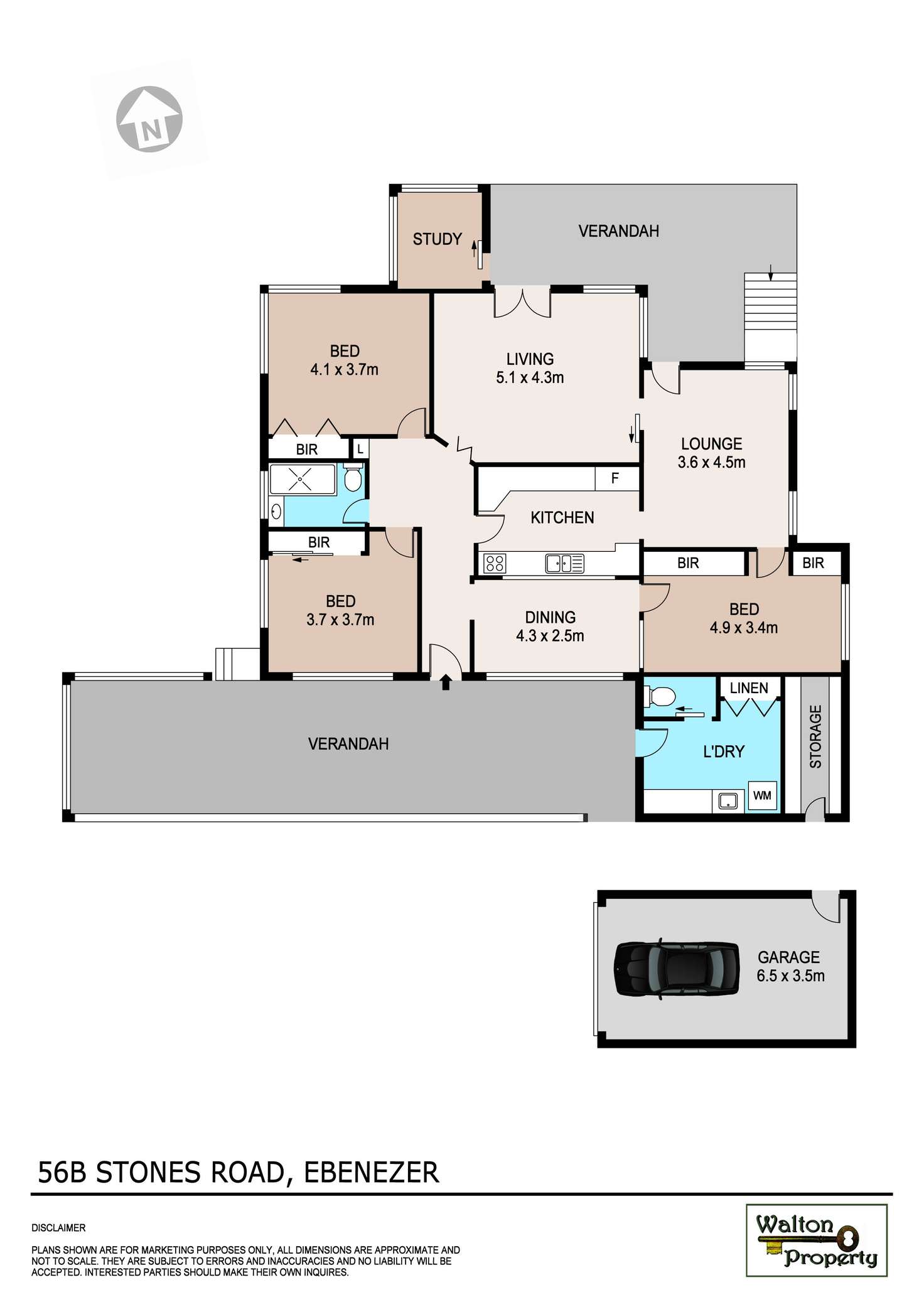 Floorplan of Homely acreageSemiRural listing, 56b Stones Road, Ebenezer NSW 2756