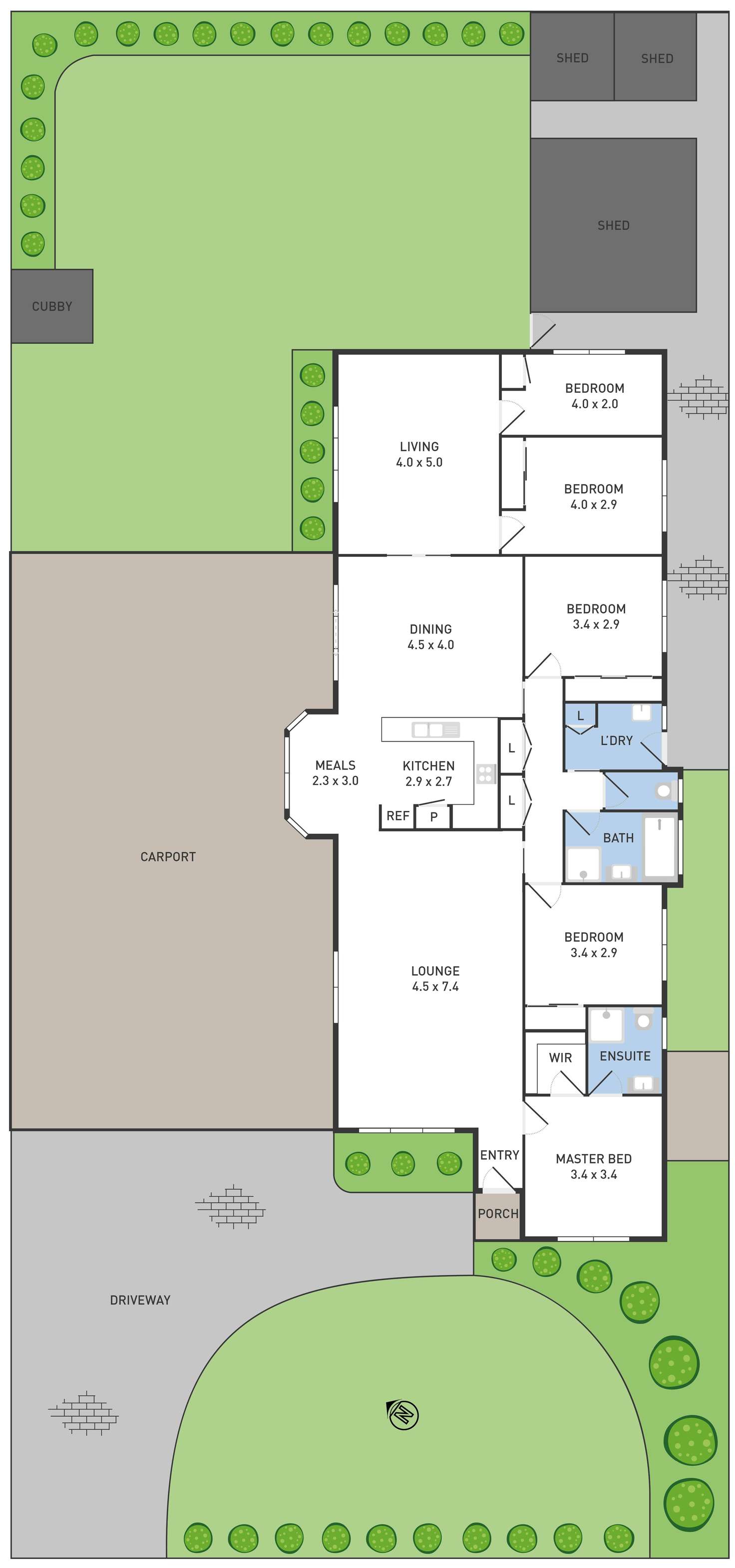Floorplan of Homely house listing, 58 Grevillea Crescent, Hoppers Crossing VIC 3029