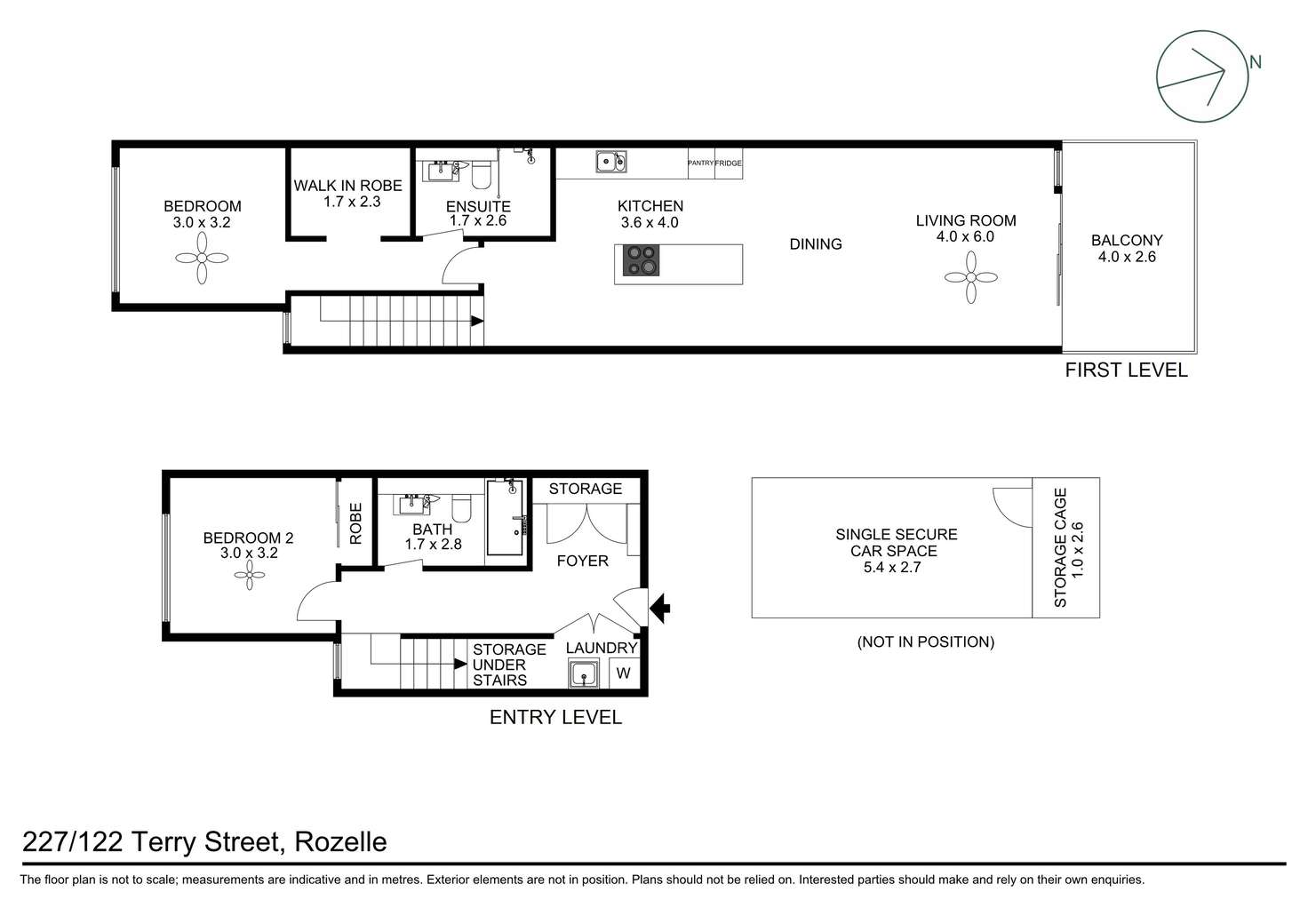 Floorplan of Homely apartment listing, 227/122 Terry Street, Rozelle NSW 2039