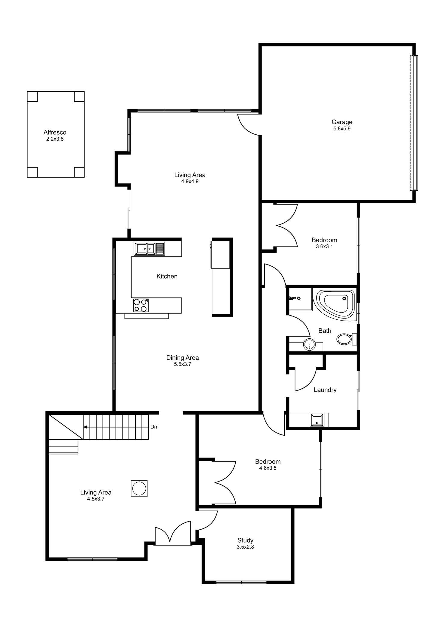 Floorplan of Homely house listing, 30 Portofino Crescent, Pelican Point WA 6230