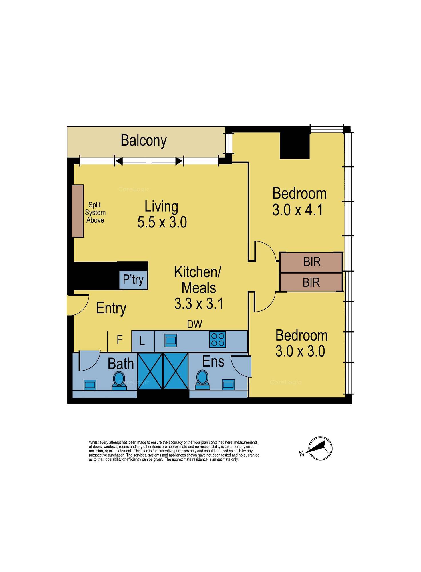 Floorplan of Homely apartment listing, 1206/639 Lonsdale Street, Melbourne VIC 3000