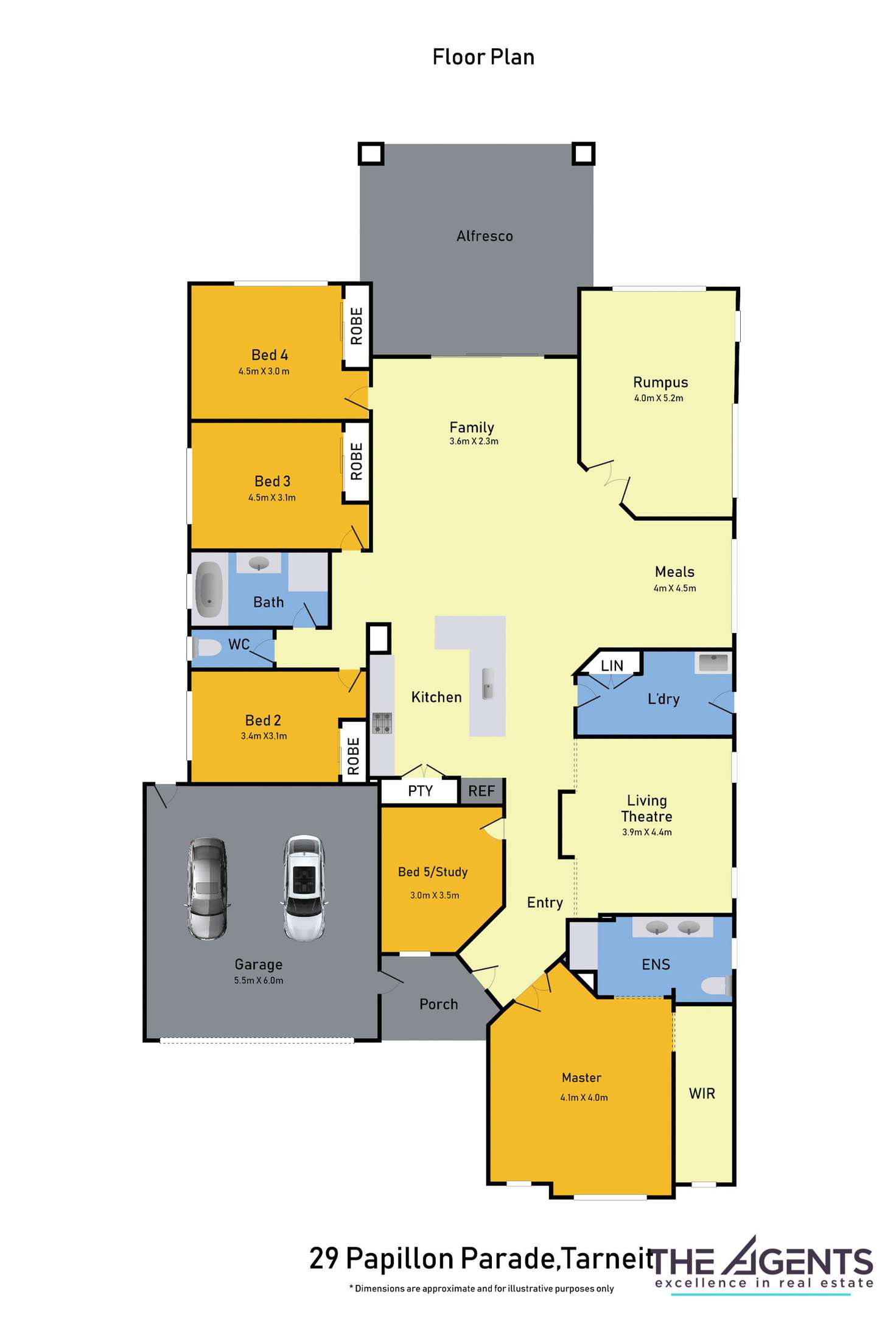 Floorplan of Homely house listing, 29 Papillon Parade, Tarneit VIC 3029