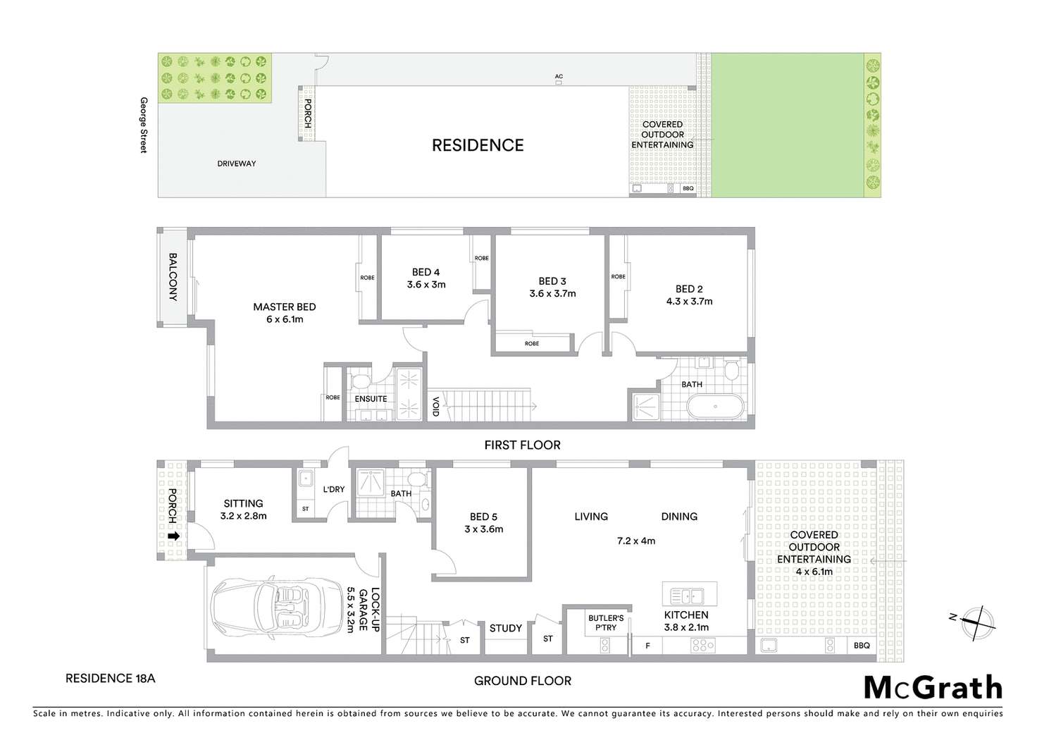 Floorplan of Homely semiDetached listing, 18 George Street, Epping NSW 2121