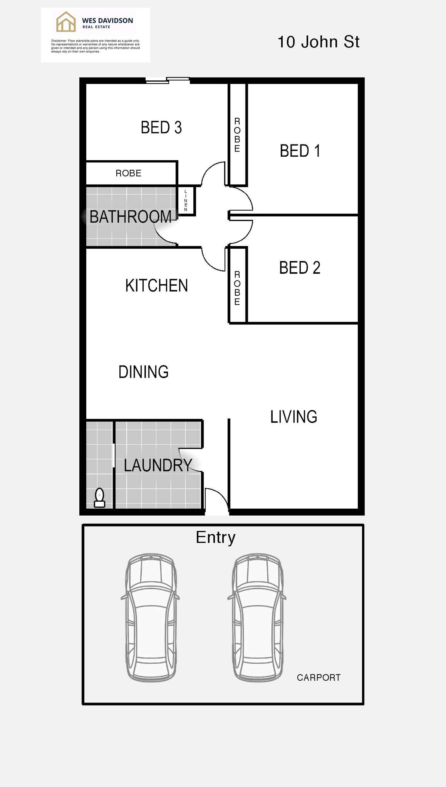 Floorplan of Homely house listing, 10 John Street, Horsham VIC 3400