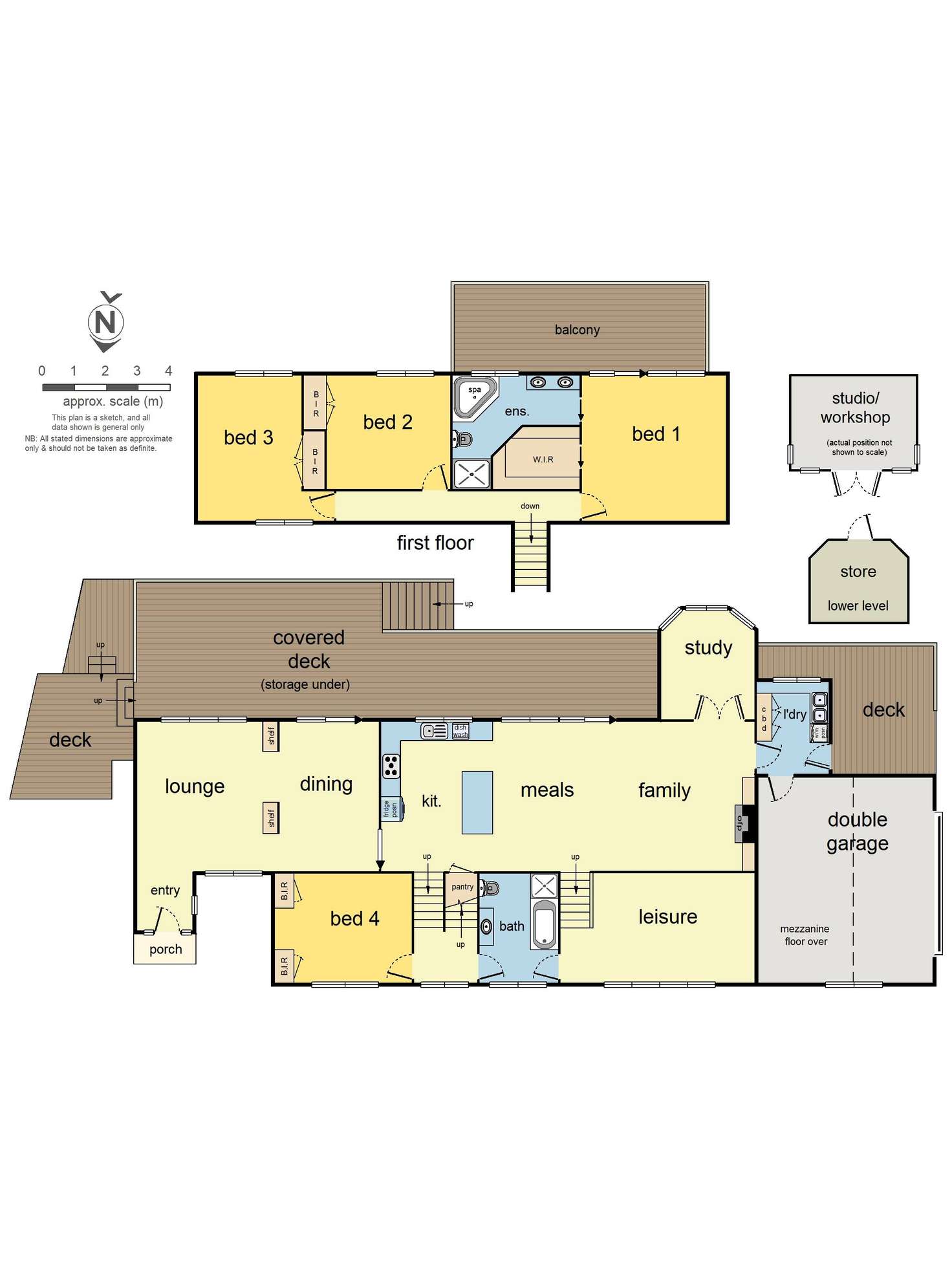 Floorplan of Homely house listing, 14-16 Tanbridge Way, Warranwood VIC 3134