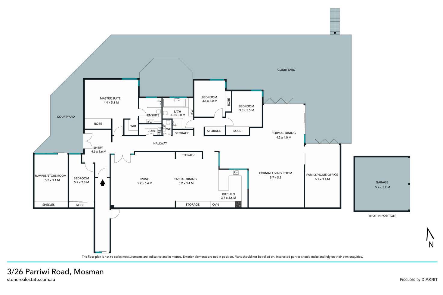 Floorplan of Homely apartment listing, 3/26 Parriwi Road, Mosman NSW 2088