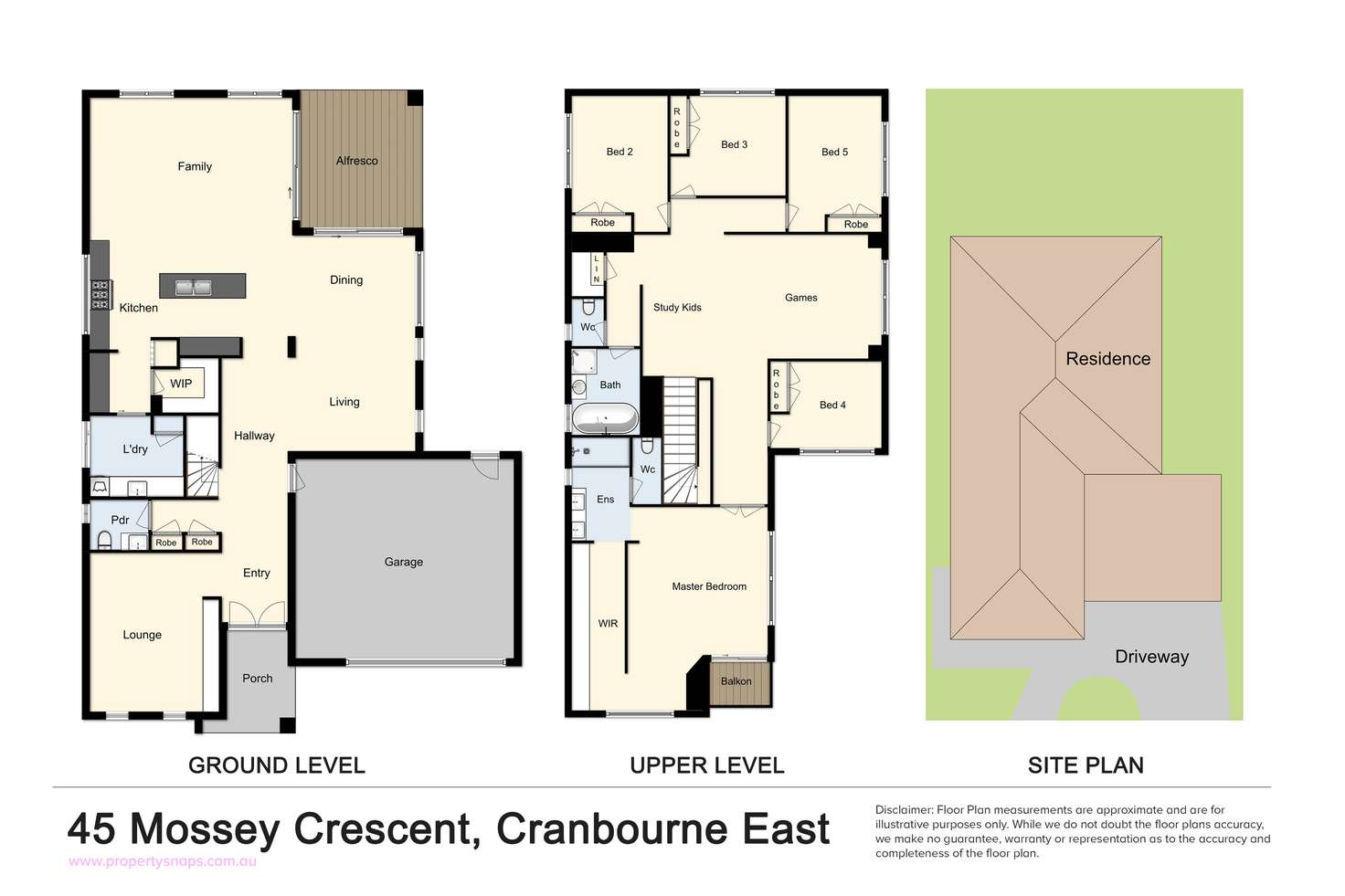 Floorplan of Homely house listing, 45 Mossey Crescent, Cranbourne East VIC 3977