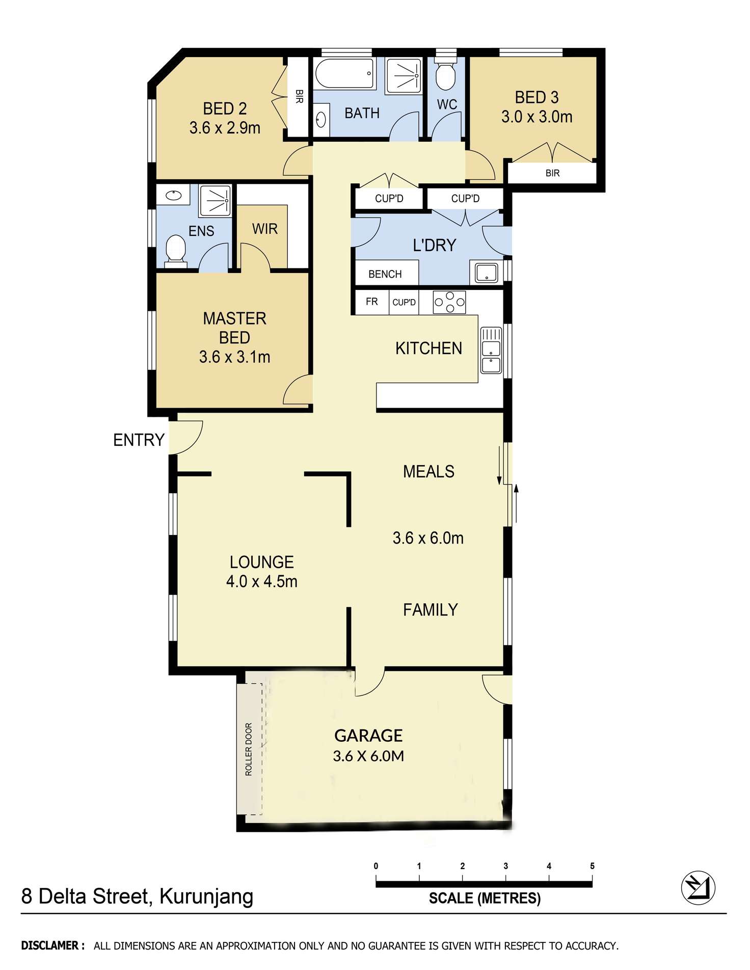 Floorplan of Homely house listing, 8 Delta Street, Kurunjang VIC 3337