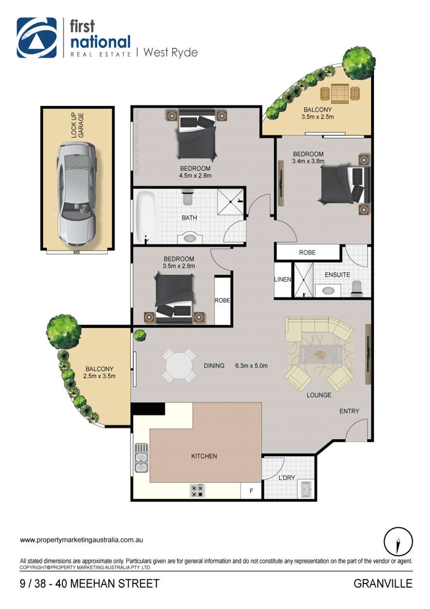 Floorplan of Homely unit listing, 9/38 Meehan Street, Granville NSW 2142