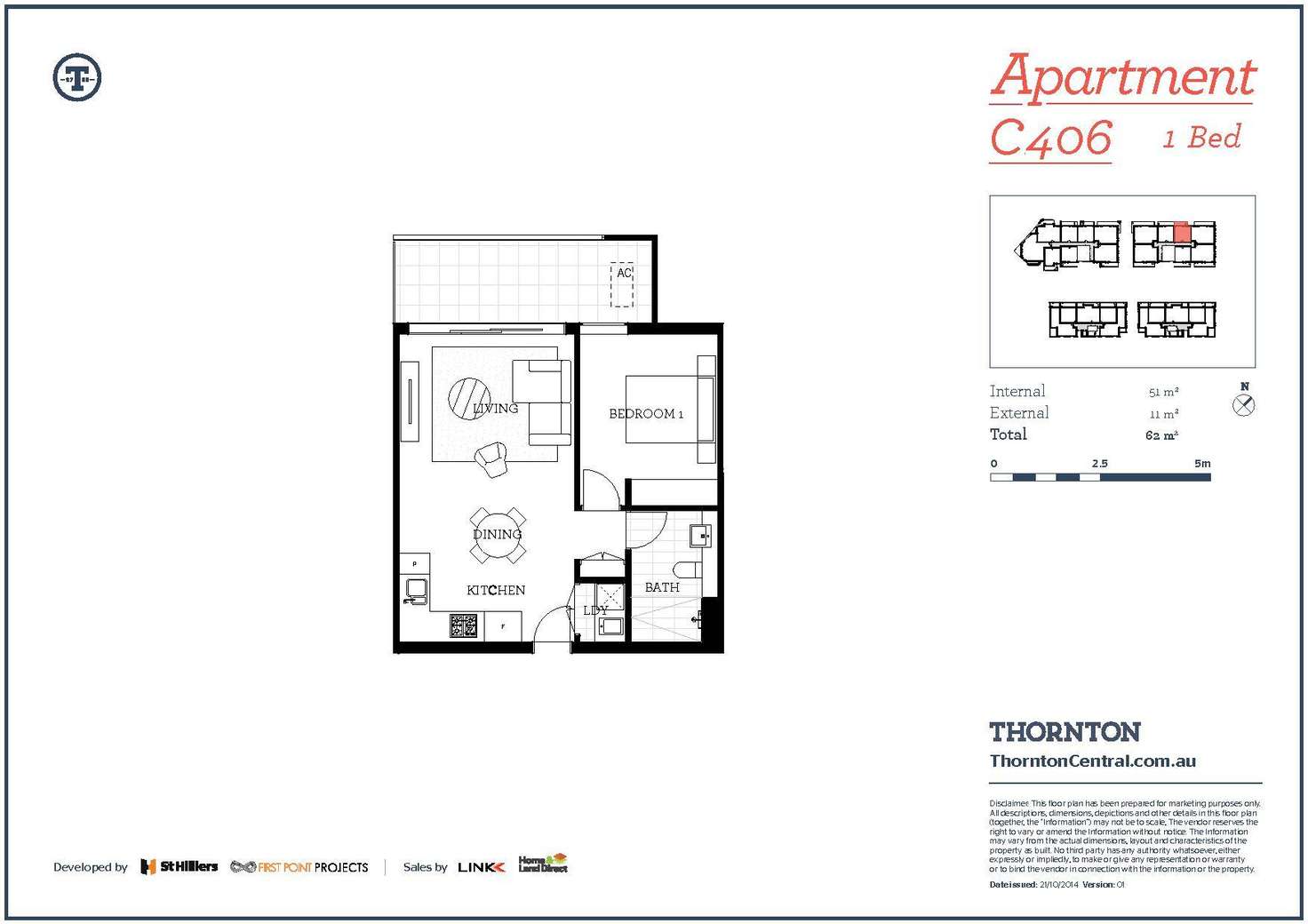 Floorplan of Homely apartment listing, 406/101C Lord Sheffield Circuit, Penrith NSW 2750