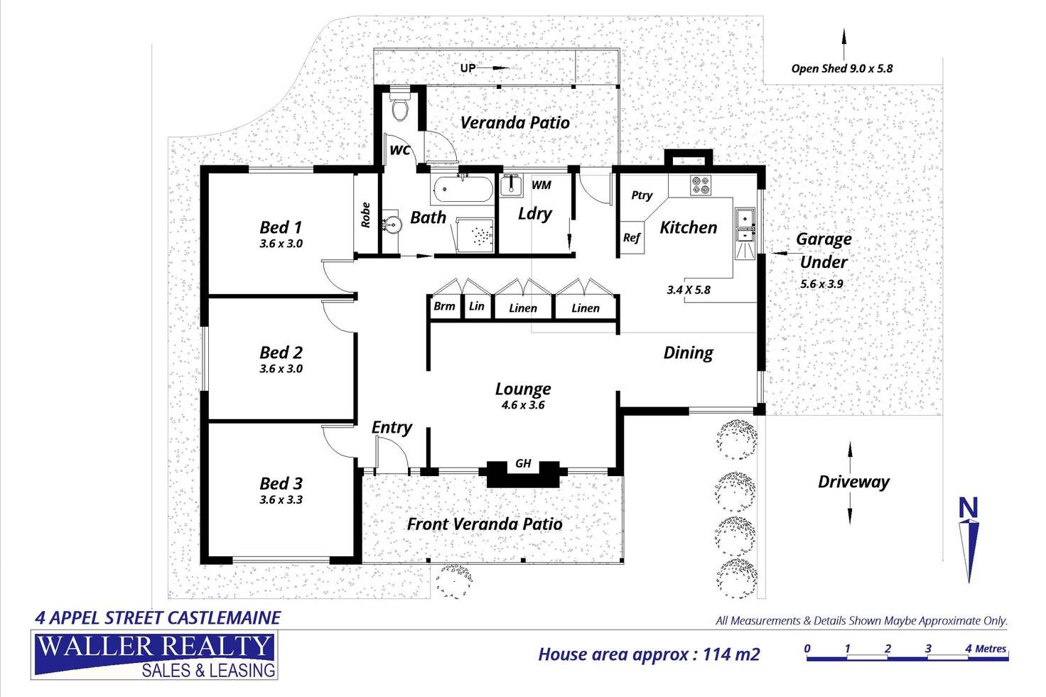 Floorplan of Homely house listing, 4 Appel Street, Castlemaine VIC 3450