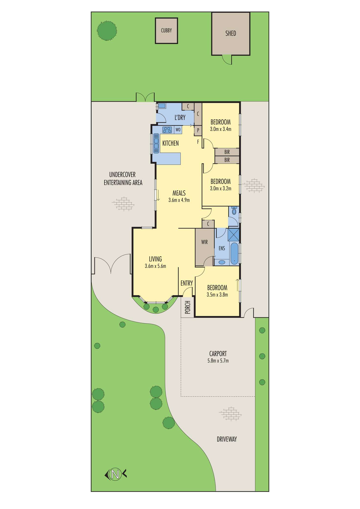 Floorplan of Homely house listing, 10 Bonus Court, Werribee VIC 3030