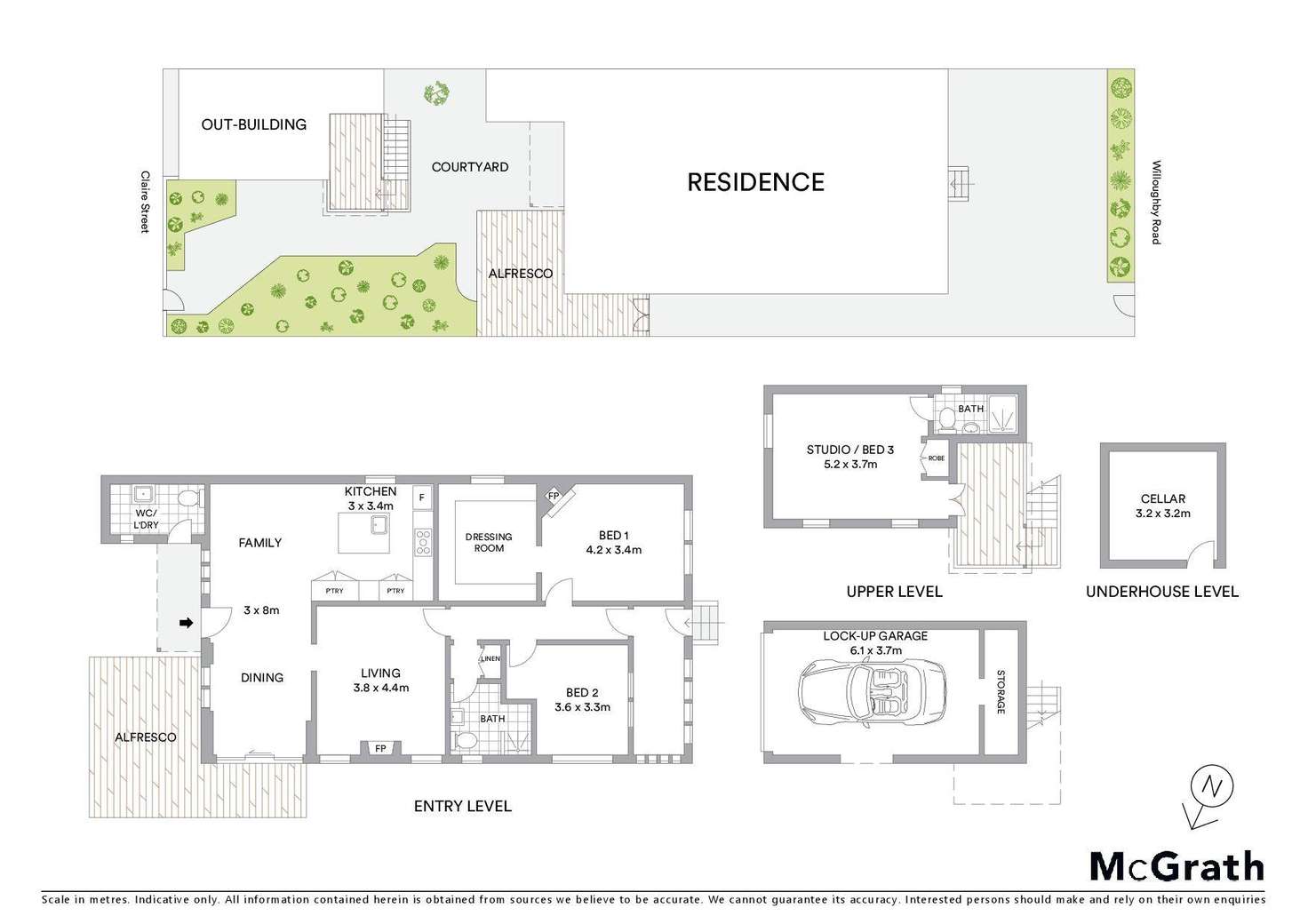 Floorplan of Homely house listing, 291 Claire Street, Naremburn NSW 2065