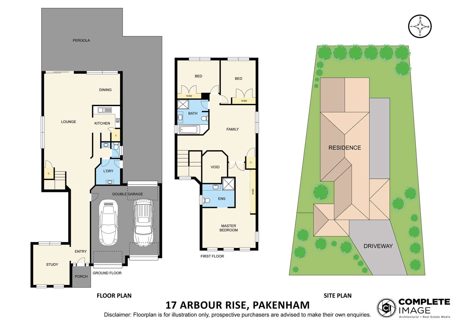 Floorplan of Homely house listing, 17 Arbour Rise, Pakenham VIC 3810