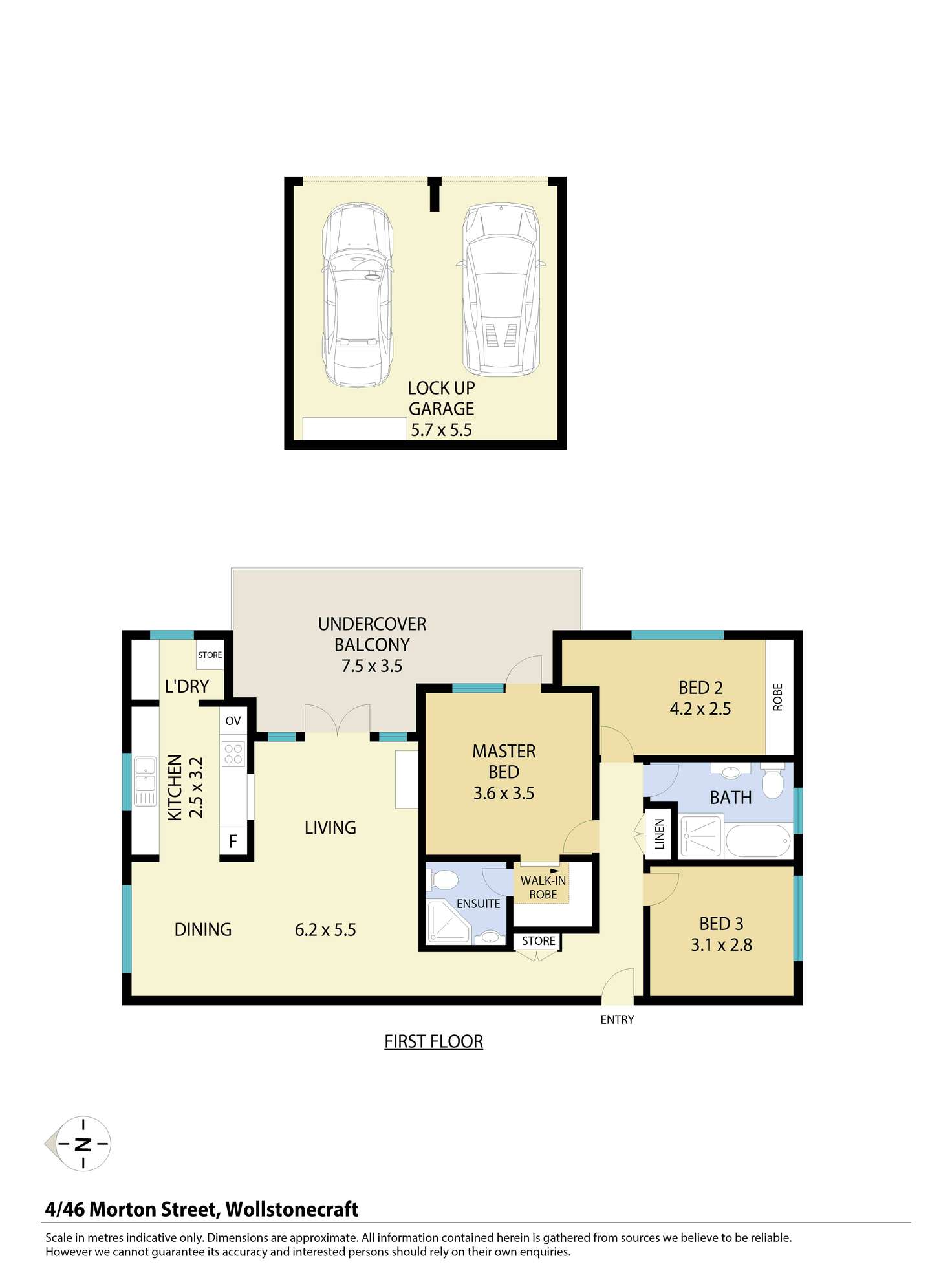 Floorplan of Homely apartment listing, 4/46 Morton Street, Wollstonecraft NSW 2065