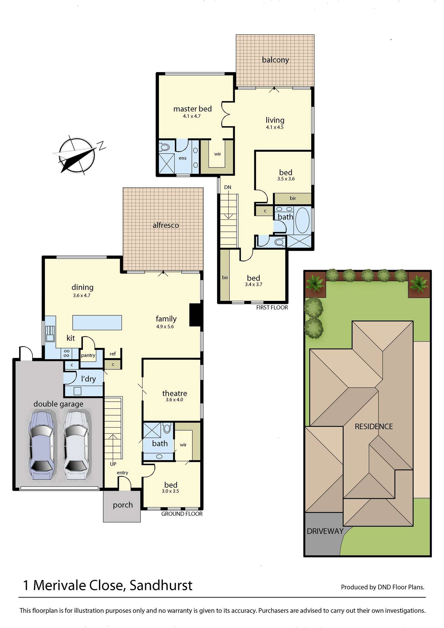 Floorplan of Homely house listing, 1 Merivale Close, Sandhurst VIC 3977