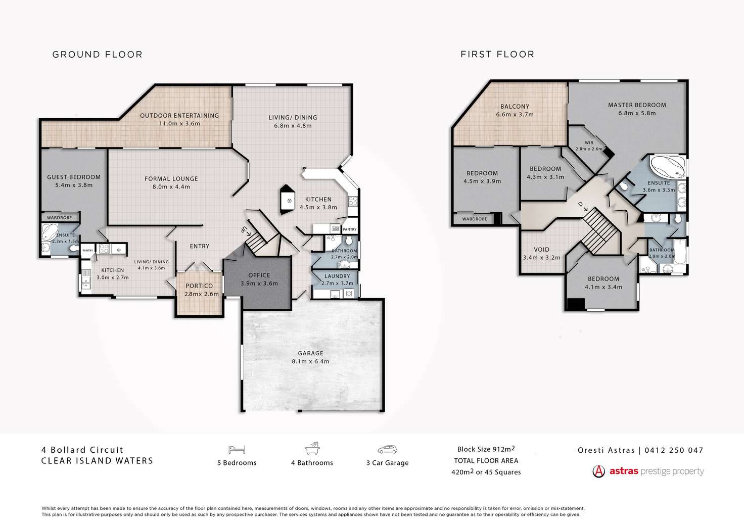 Floorplan of Homely house listing, 4 Bollard Circuit, Clear Island Waters QLD 4226