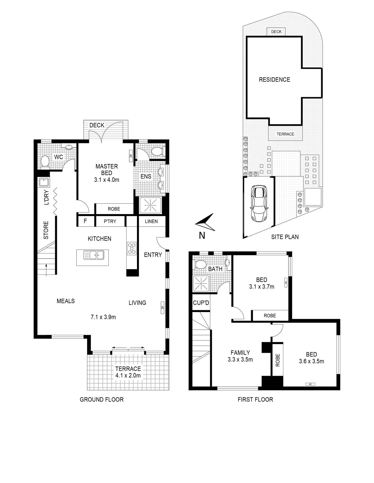 Floorplan of Homely townhouse listing, 3 Serenity Street, Pakenham VIC 3810
