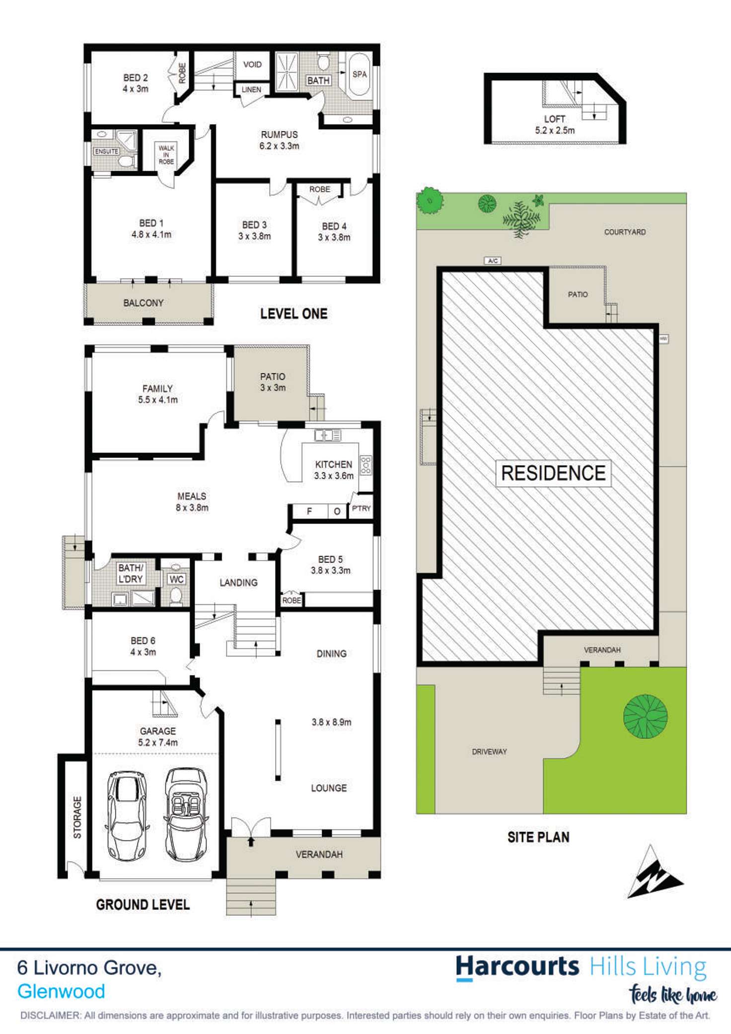 Floorplan of Homely house listing, 6 Livorno Grove, Glenwood NSW 2768