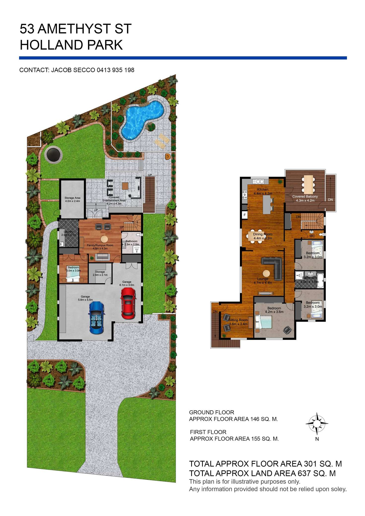 Floorplan of Homely house listing, 53 Amethyst Street, Holland Park QLD 4121