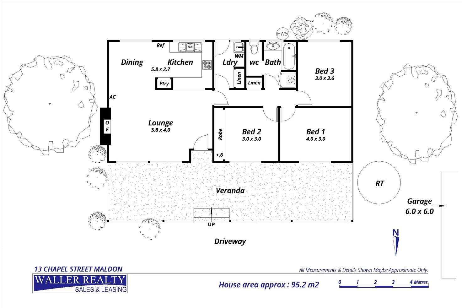 Floorplan of Homely house listing, 13 Chapel Street, Maldon VIC 3463
