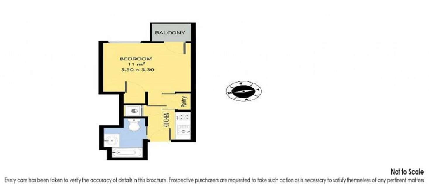Floorplan of Homely studio listing, 511/740 Swanston Street, Carlton VIC 3053
