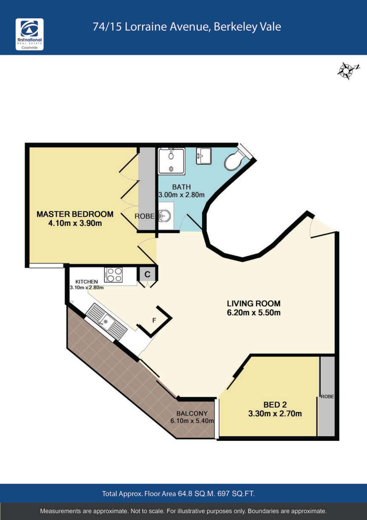 Floorplan of Homely unit listing, 74/15 Lorraine Avenue, Berkeley Vale NSW 2261