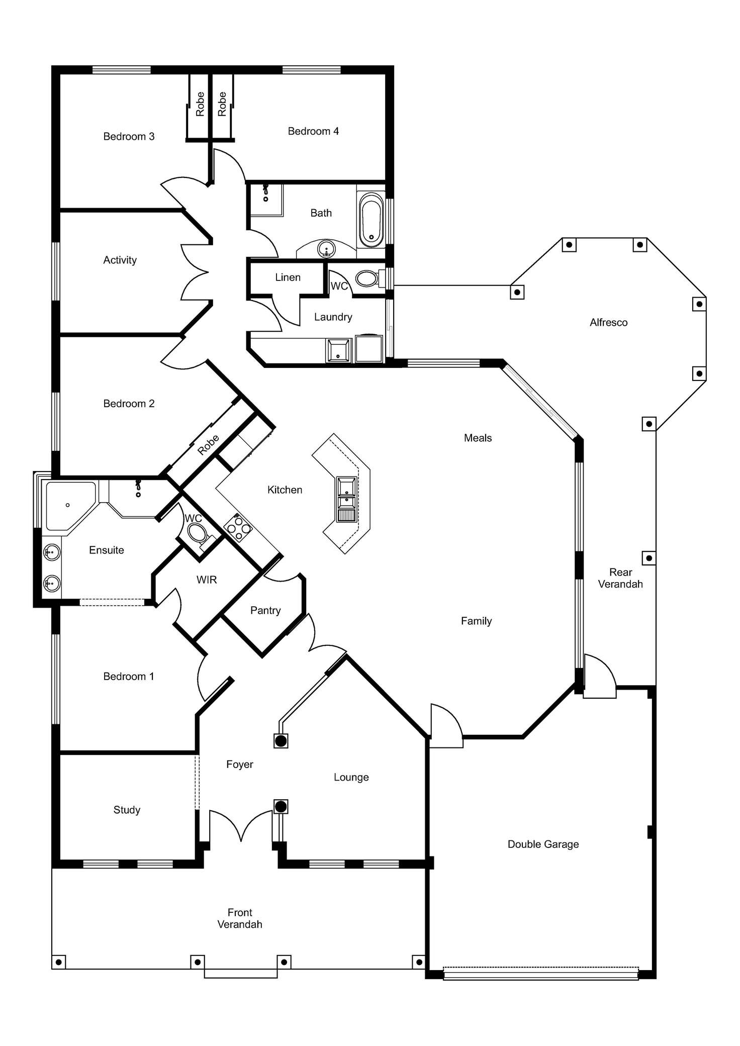 Floorplan of Homely house listing, 39 Daablone Vista, Dalyellup WA 6230