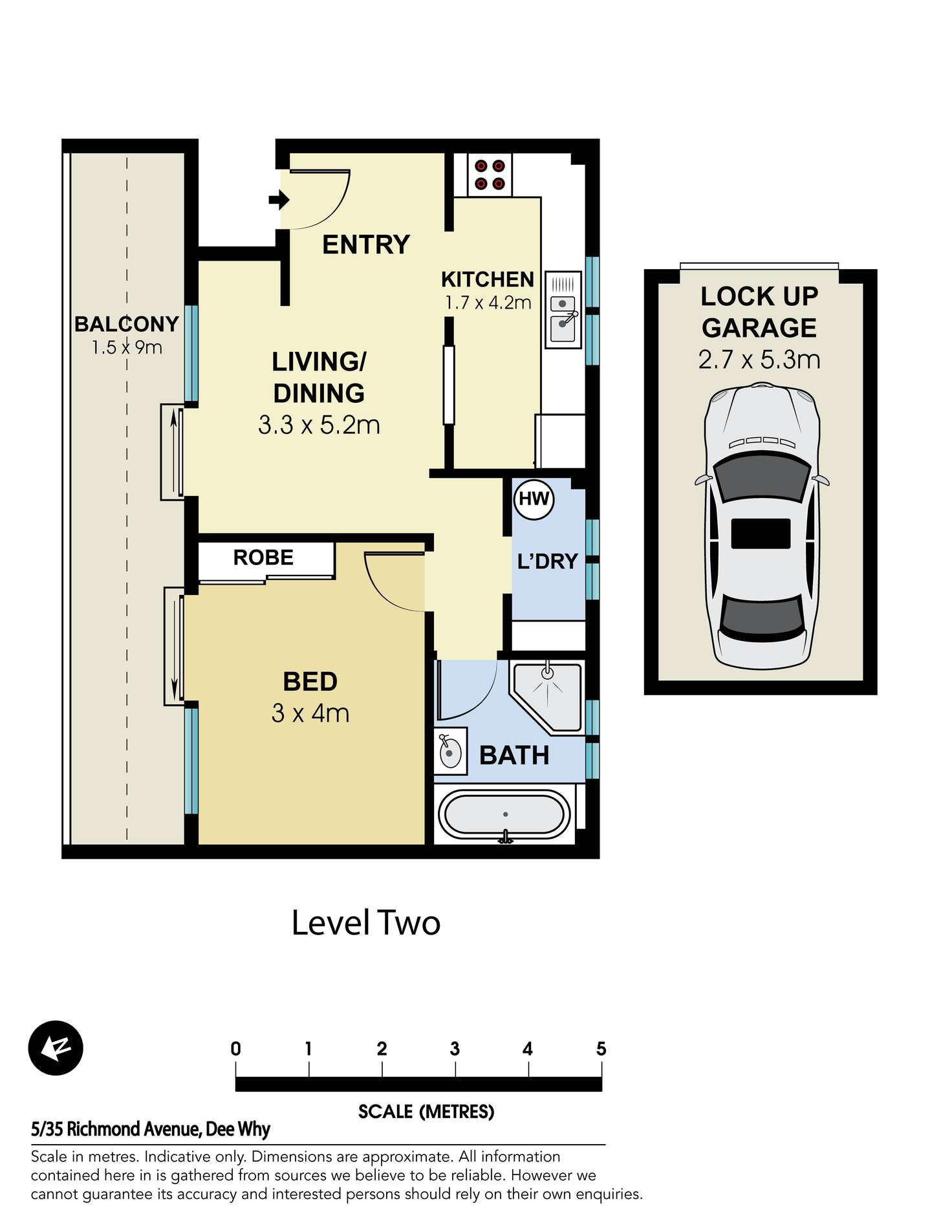 Floorplan of Homely apartment listing, 5/35-39 Richmond Avenue, Dee Why NSW 2099
