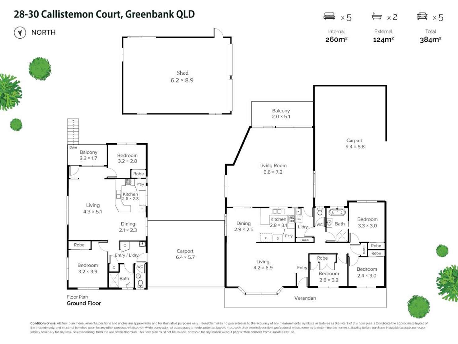 Floorplan of Homely house listing, 28-30 Callistemon Court, Greenbank QLD 4124