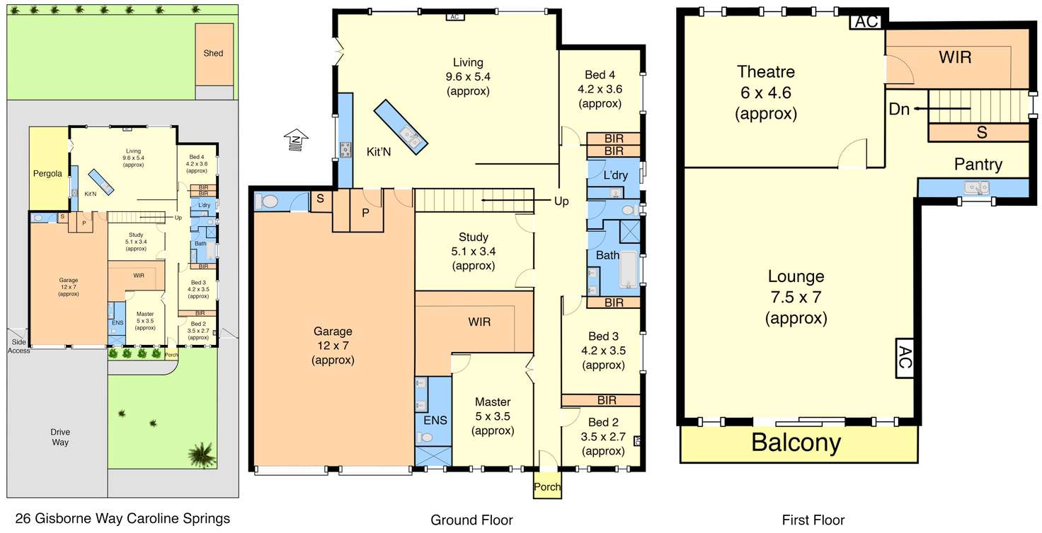 Floorplan of Homely house listing, 26 Gisborne Way, Caroline Springs VIC 3023