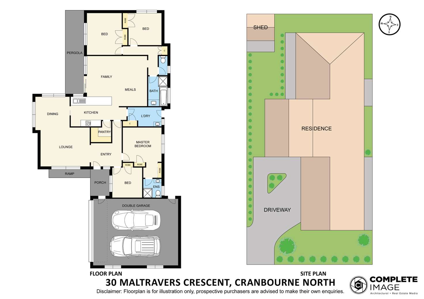 Floorplan of Homely house listing, 30 Maltravers Crescent, Cranbourne North VIC 3977