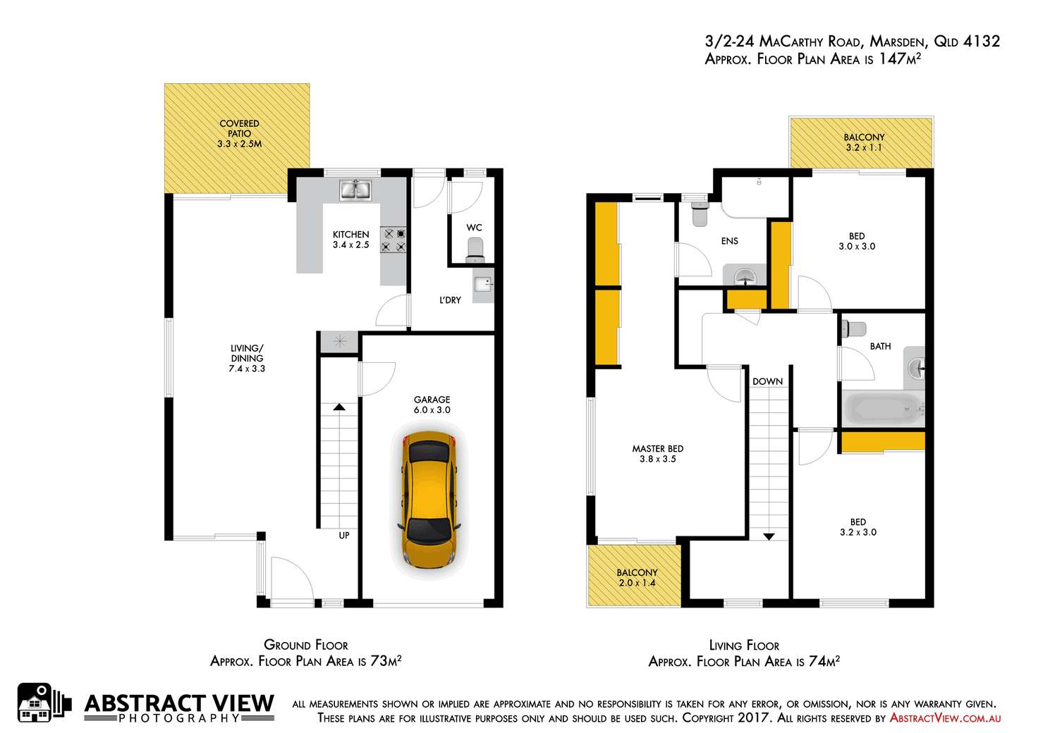 Floorplan of Homely townhouse listing, 3/2-24 Macarthy Road, Marsden QLD 4132